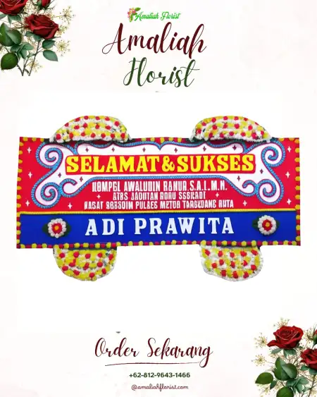 Papan Bunga Ucapan Selamat Kadomas